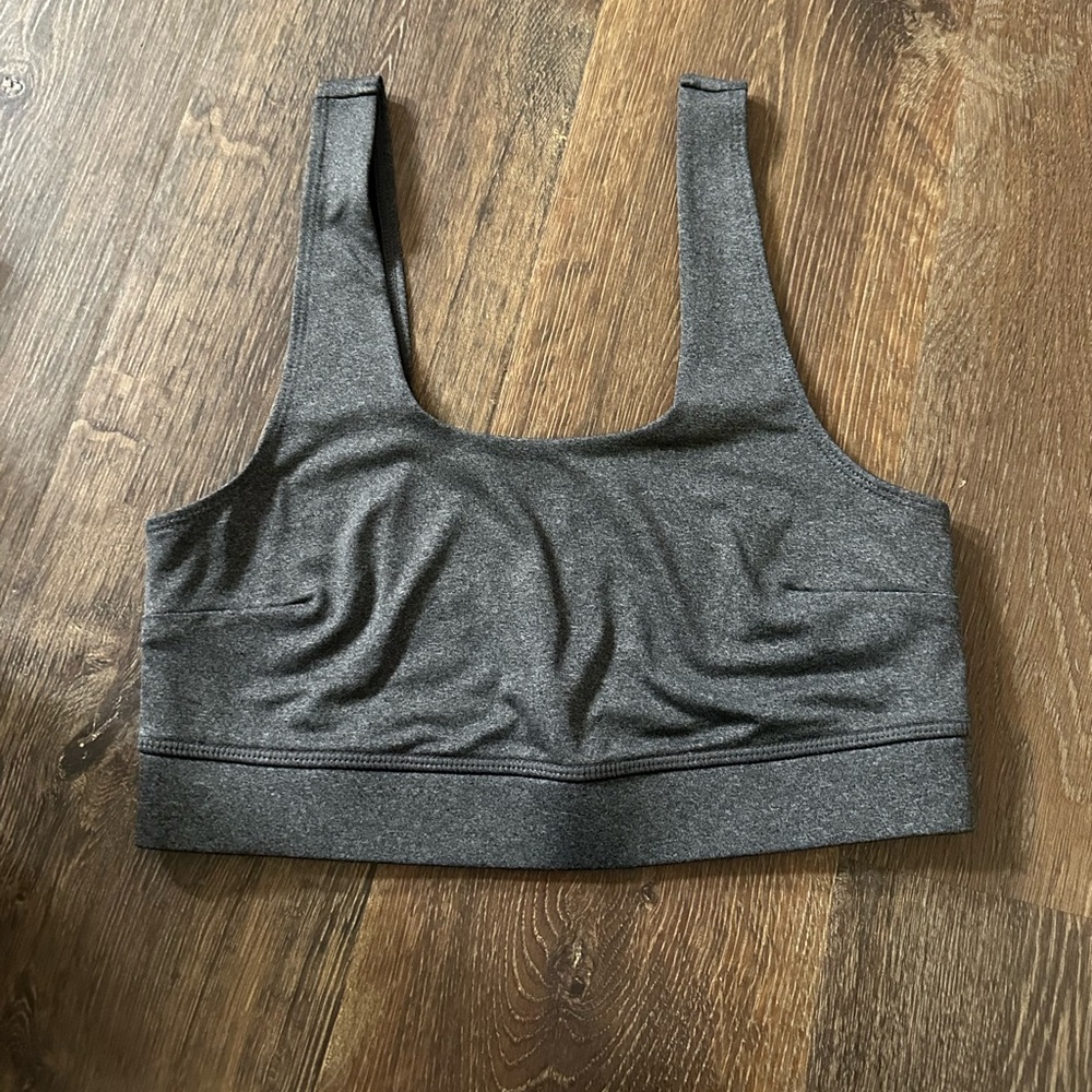 JENNI Square Neck Bralette Gray Size Medium - Picture 2 of 5